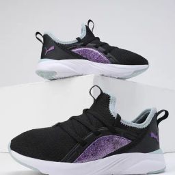 Puma Kids Soft Sophia 2 Deep Dive PS Black Running Shoes-image-27
