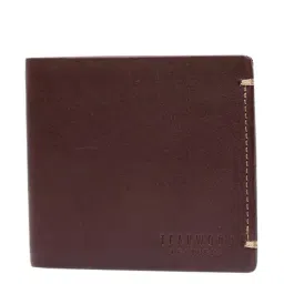 Teakwood Leathers Maroon Casual Leather Bi-Fold Wallet for Men-42