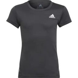 Adidas Kids Black Slim Fit T-Shirt-image-17