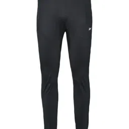Reebok Black Slim Fit Self Pattern Trackpants-image-84