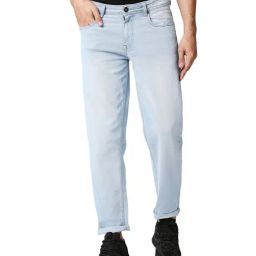 High Star Light Blue Lightly Washed Jeans-image-84