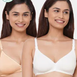 Inner Sense Multicolored Non Wired Non Padded Nursing Bra (Pack Of 2)-image-59