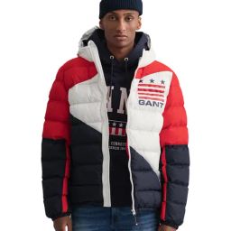 GANT Multicolor Full Sleeves Hood Jacket-image-27