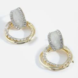 Sohi Gold Plated Designer Drop Earrings-image-14