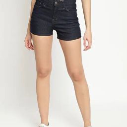 Belliskey Dark Blue Regular Fit Shorts-image-87