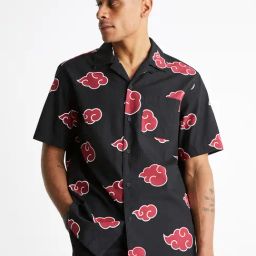 celio celio* Black Naruto Shippuden Printed Shirt-picture-42