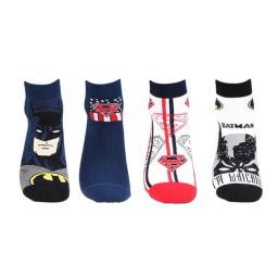 Bonjour Multicolor Cotton Cartoons Print Socks - Pack of 4-image-77