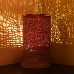 ExclusiveLane 'Glorious Mars' Light Brown & Beige Mango Wood Table Lamp - Set of 1-40