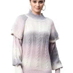 Global Republic Multicolored Round Neck Pullover-image-32
