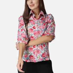 Cation White Printed Shirt-image-89