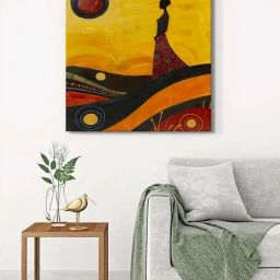 999Store Multicolor Canvas Wrapped Painting-44