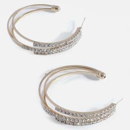 Sohi Gold Plated Designer Stone Drop Earrings-image-72