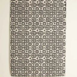 Freedom Tree Tamara Pure Cotton Black Printed Rug - 4Ft X 6Ft-35