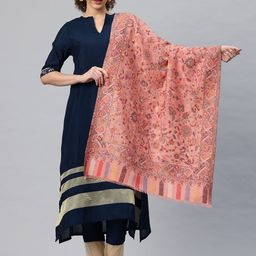 SWI Stylish Floral Kani Woven Design Shawl-picture-25