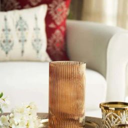 Pure Home and Living Dark Brown Glass Vase-image-20