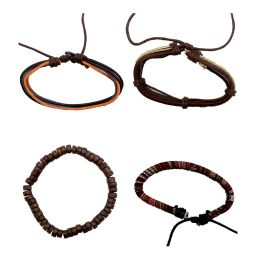 Joker & Witch Pop-o-color Bohemian Multi Color Men's Bracelet - Set of 5 image 4