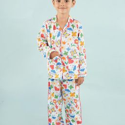 Nature Nook Kids Unisex Kids Printed Night suit-image-62
