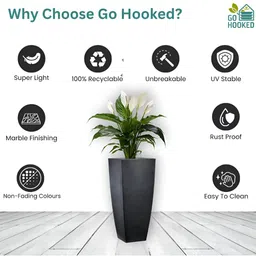 Go Hooked Black Unbreakable Matrix Planters image 5