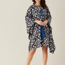 The Kaftan Company Black Printed Kaftan image 1