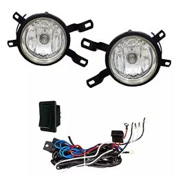 Auto Pearl LED Fog Lamp Light with Wiring Kit Compatible For Tata Sumo-44
