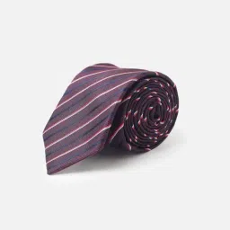 Allen Solly Purple Striped Casual Tie-picture-12
