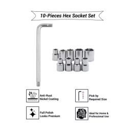 aiwa BeingShopper Socket Wrench Set (Set of 10 Piece) image 3