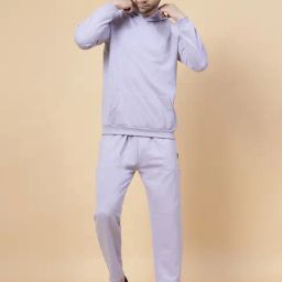 Rigo Light Purple Boxy Fit Oversized Hooded Sweatshirt & Trackpants Set-image-55