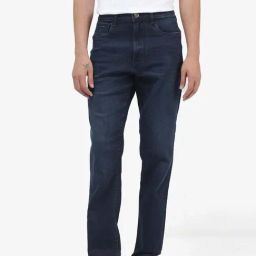 Rare Rabbit Navy Regular Fit Solid Jeans-image-51