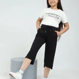 Monte Carlo Girls Black Regular Fit Capri-image-48