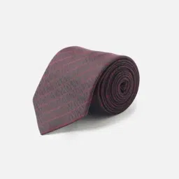 Allen Solly Maroon Striped Formal Tie-picture-36