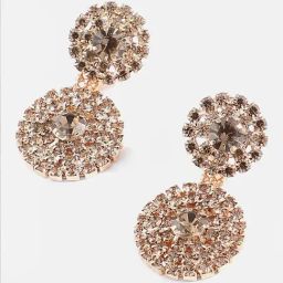 Sohi Gold Plated Designer Stone Drop Earrings-image-70