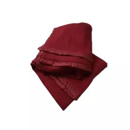 UniforMD Plain Maroon Fleece Blanket 60x90 inch for Hospitals and Clinics, HB011K-25