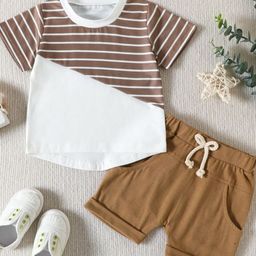 LULU & SKY Boys T-shirt with Shorts-image-88