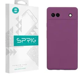 Sprig Liquid Silicone Back Cover for GOOGLE PIXEL 6A (Purple)-image-83