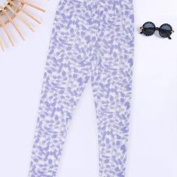 Pantaloons Junior Girls Star White Printed Leggings-picture-38