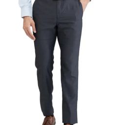Raymond Black Slim Fit Self Pattern Trousers-picture-27
