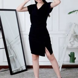 NEUDIS Black Above Knee Co-Ord Set-image-62