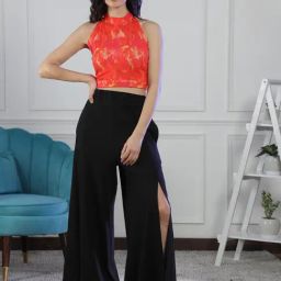 NEUDIS Orange & Black Printed Co-Ord Set-picture-20