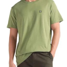 Calvin Klein Jeans Dark Juniper Solid Regular Fit T-Shirt-picture-6