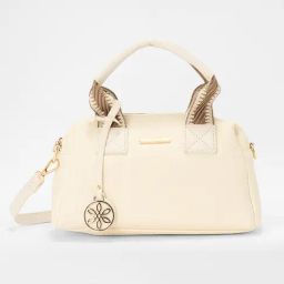 Forever Glam by Pantaloons Cream Bowling Bag-10