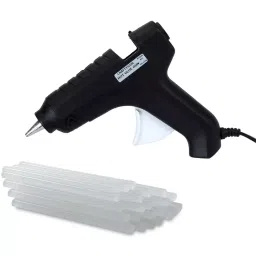 CRAFTYGUN 40 W Trigger Feed Hot Glue Gun Black with 15 Stick, FD-40 W-20