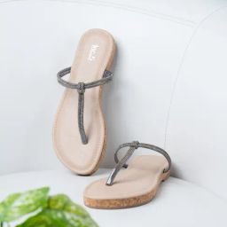 Inc.5 Women's Pewter T-Strap Sandals-image-57