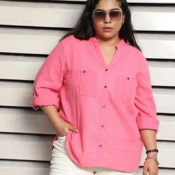 High Star Pink Cotton Regular Fit Shirt-picture-30