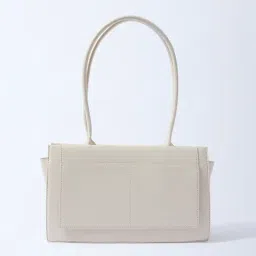 Westside Off-White Solid Rectangular Shoulder Bag-picture-34