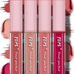 FOPE Pout Perfect Set Of 4 Long Lasting Matte Liquid Lipstick - 4ml Each 05 06 07 10-66