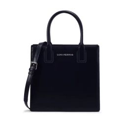 Lino Perros Black Medium Satchel Handbag-image-36