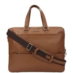 PERQUISITE PERRY Brown Leather Medium Messenger Bag-image-26