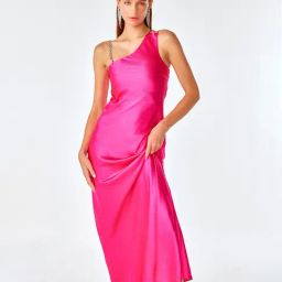 Cover Story Pink Regular Fit Maxi Dress-image-59