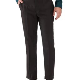Park Avenue Brown Regular Fit Self Pattern Trousers-image-58