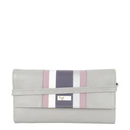Baggit Tomib Triox Grey PU Solid Tri-Fold Wallet-54
